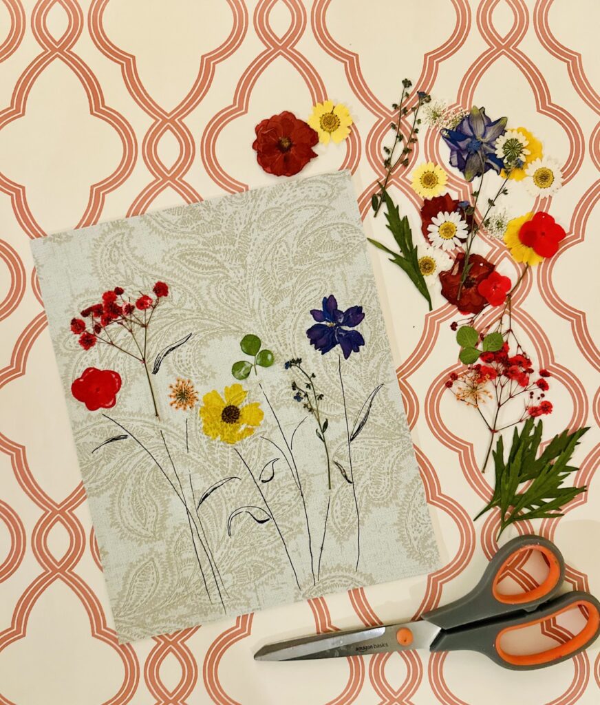 Pressed Flower Art at Rustique Wines Monterey County Vintners